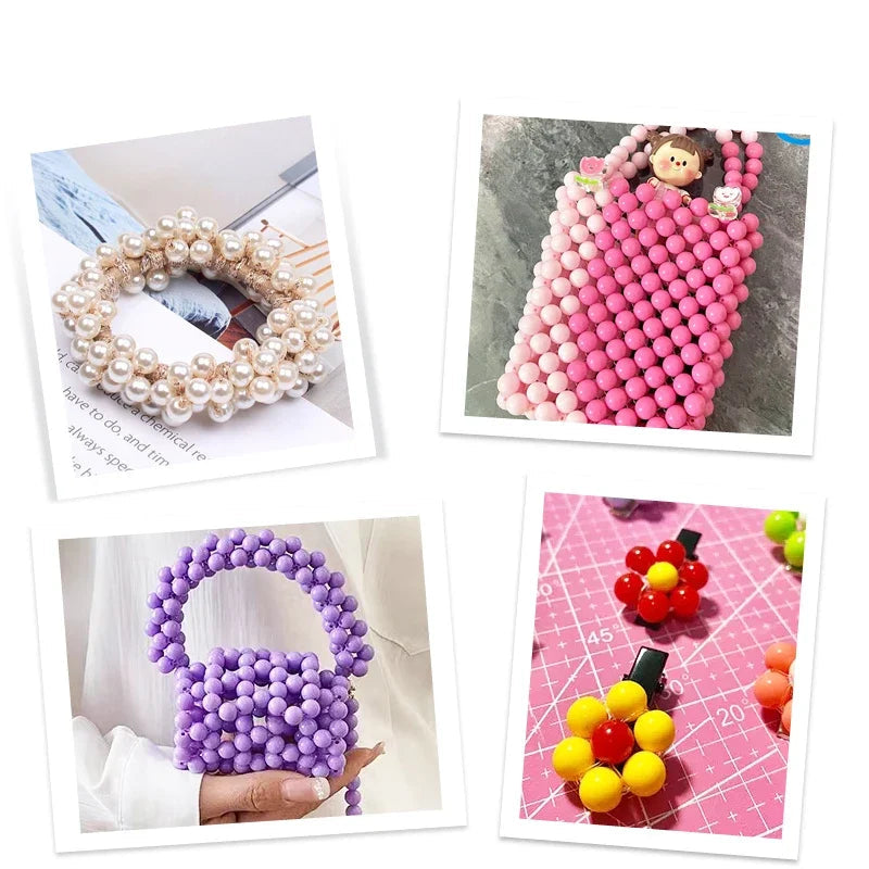 Candy Color Acrylic Round Beads Set