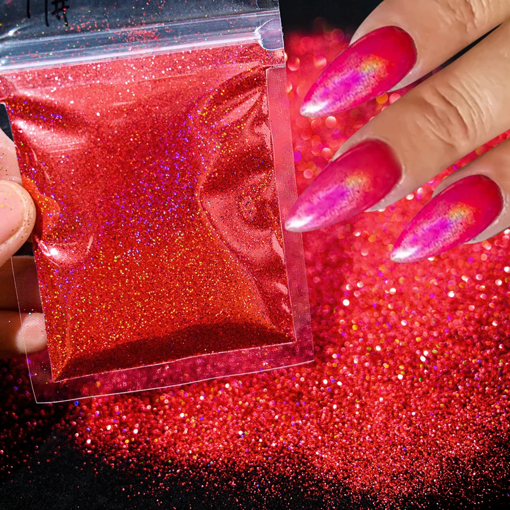 Blue-Green Luminous Nail Powder
