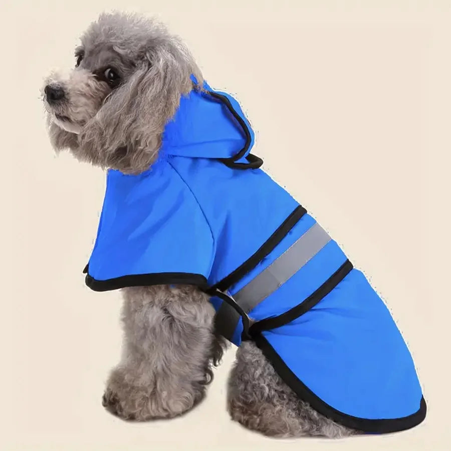 Adjustable Waterproof Windproof Dog Raincoat