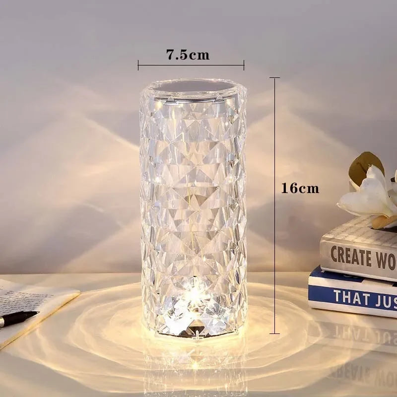 Crystal Rose LED Table Lamp