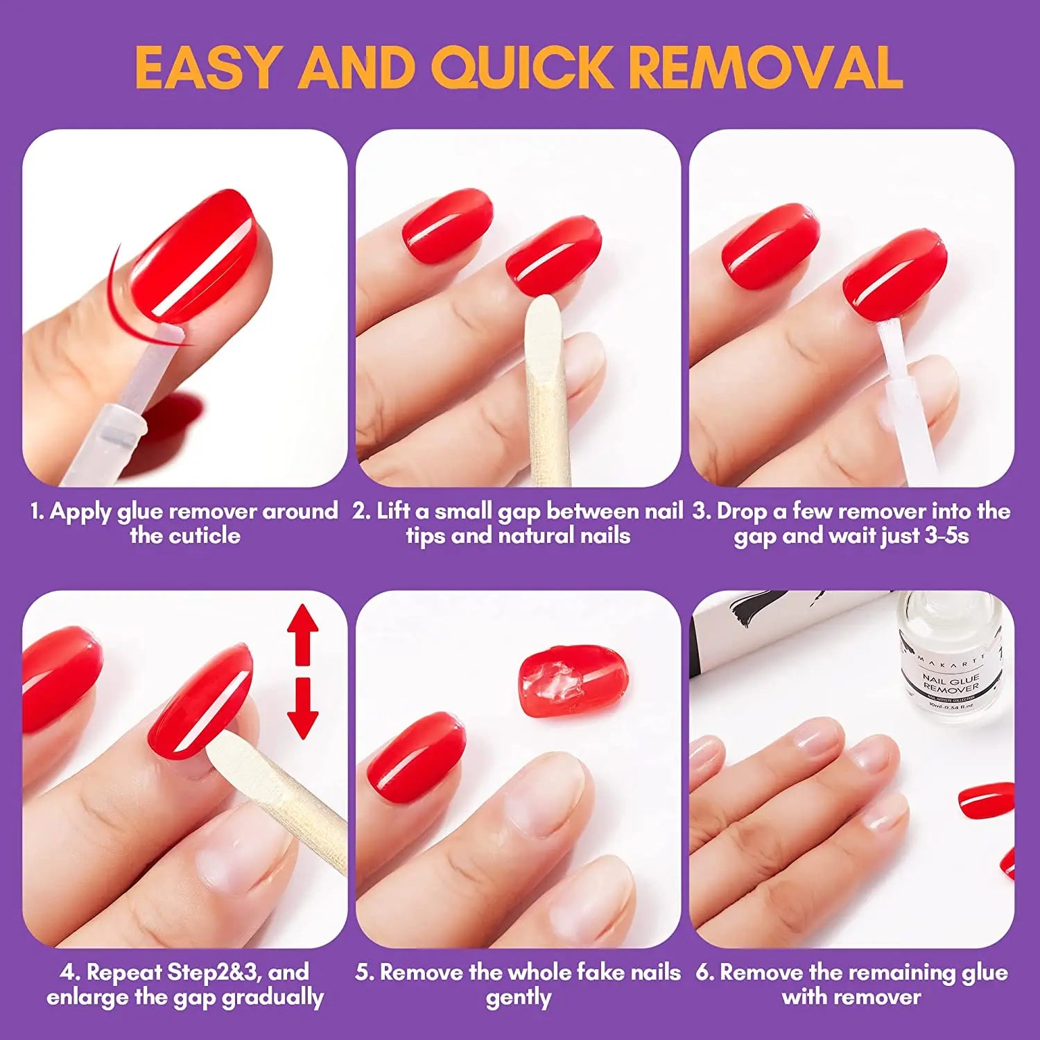 Acetone-Free Nail Glue Remover