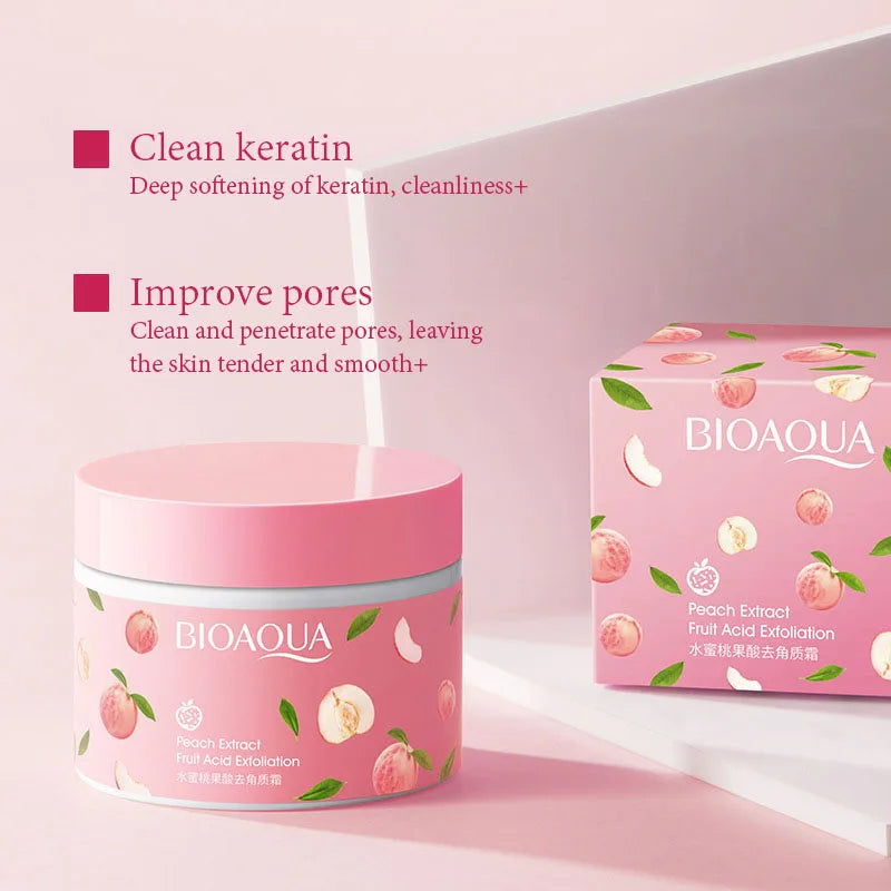 Honey Peach Exfoliating Facial Cream Scrub