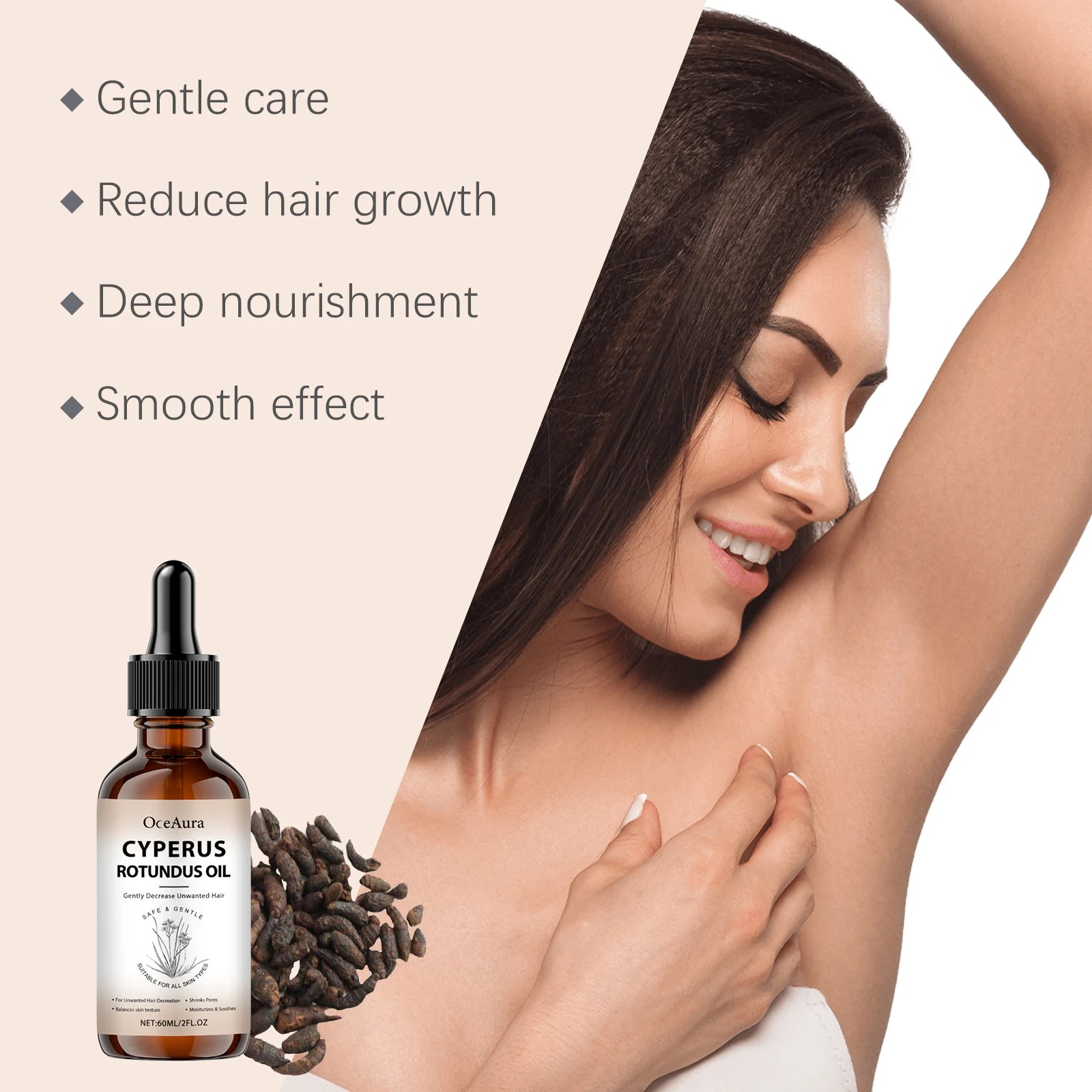 Hair Removal Inhibitor Body Oil