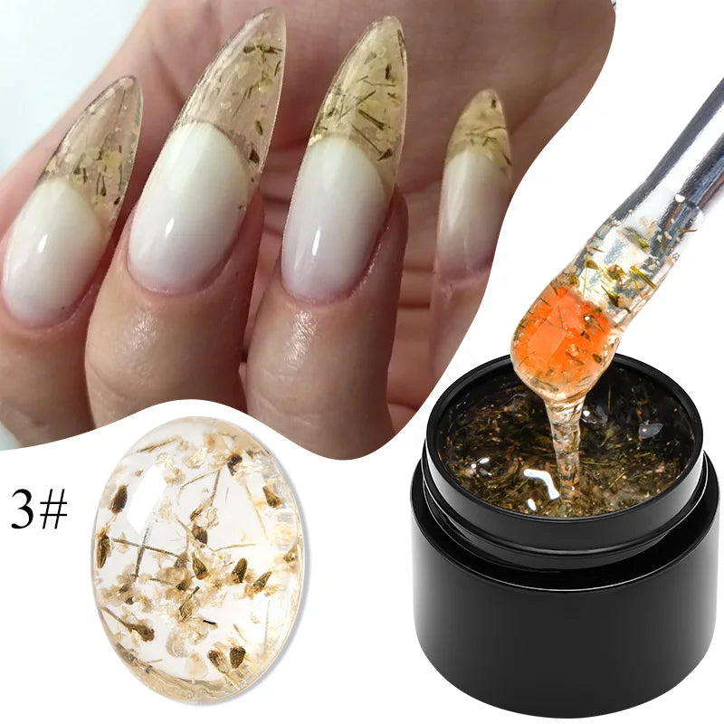 5ml Pink Dried Flower Gel Nail Polish