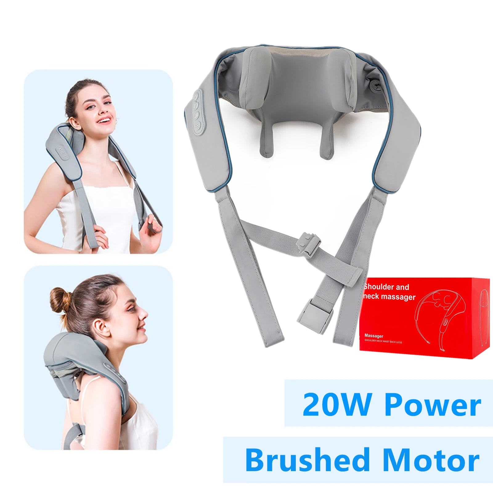 Wireless Brushless Motor Neck and Shoulder Massager Shawl