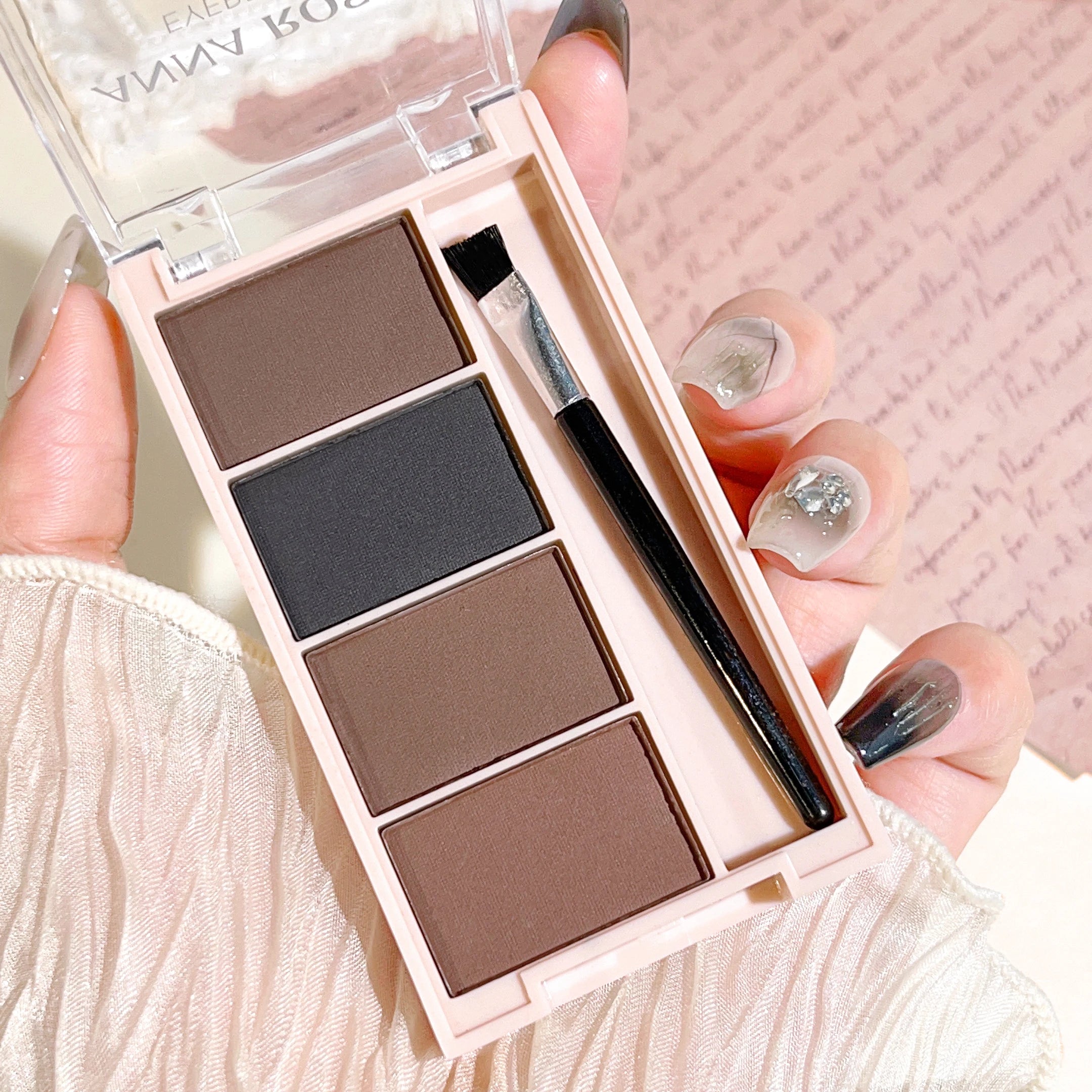 4-Color Eyebrow Powder Palette
