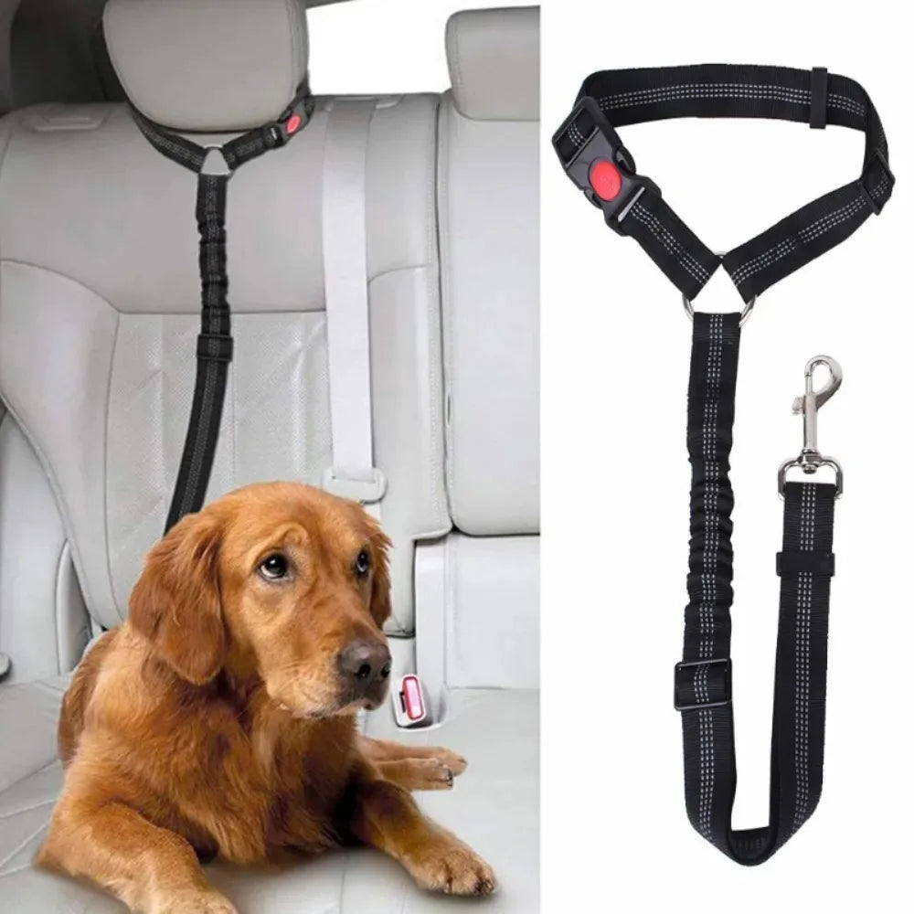 2-in-1 Adjustable Dog Car Seatbelt