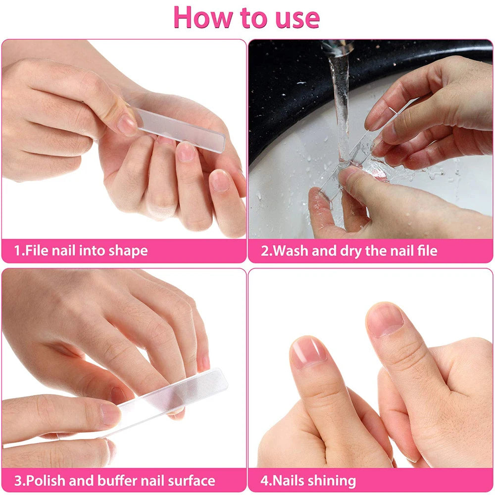 8-Piece Nano Glass Nail File Set