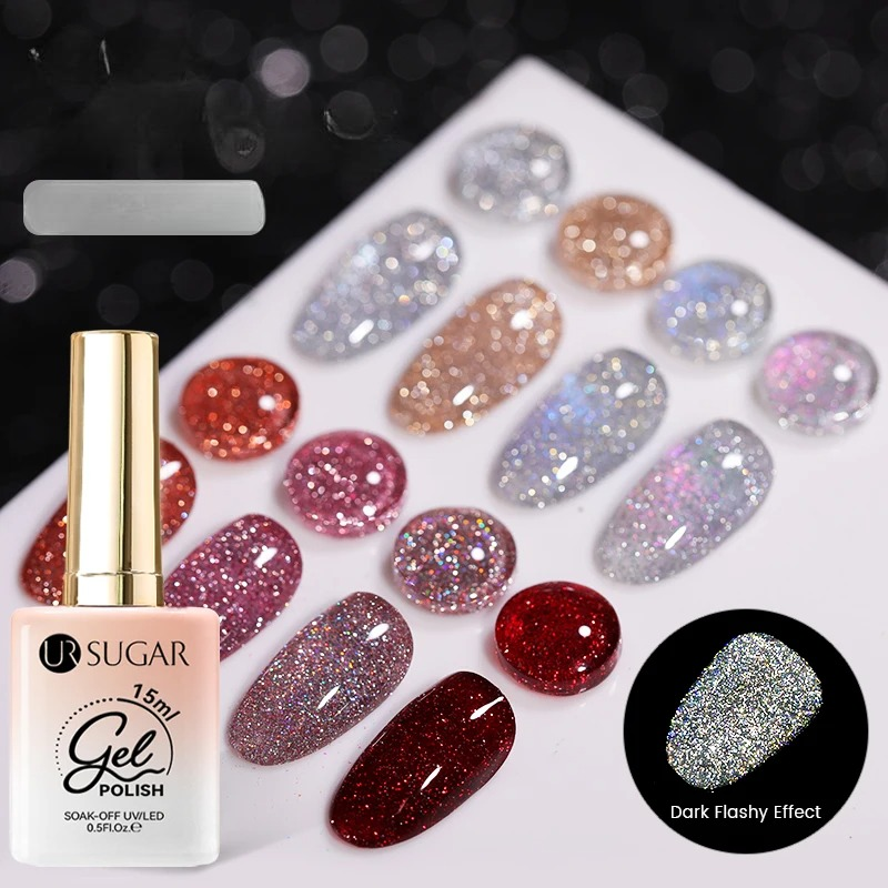 15ml Silver Reflective Nail Gel Polish