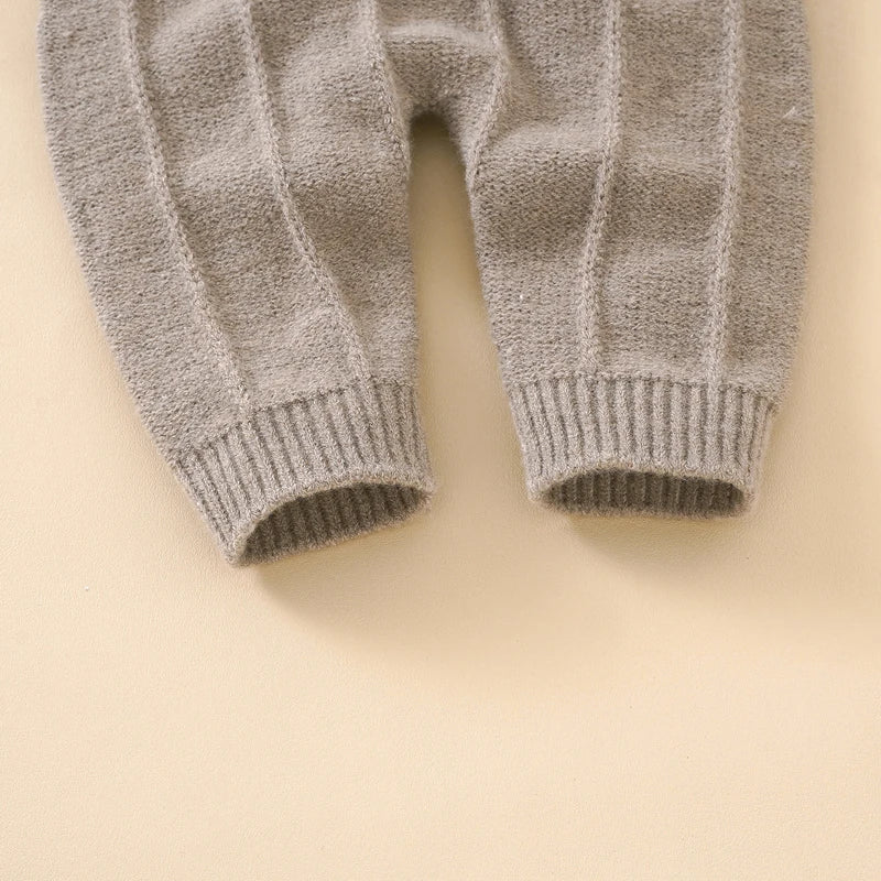 Knitted Baby Romper Set