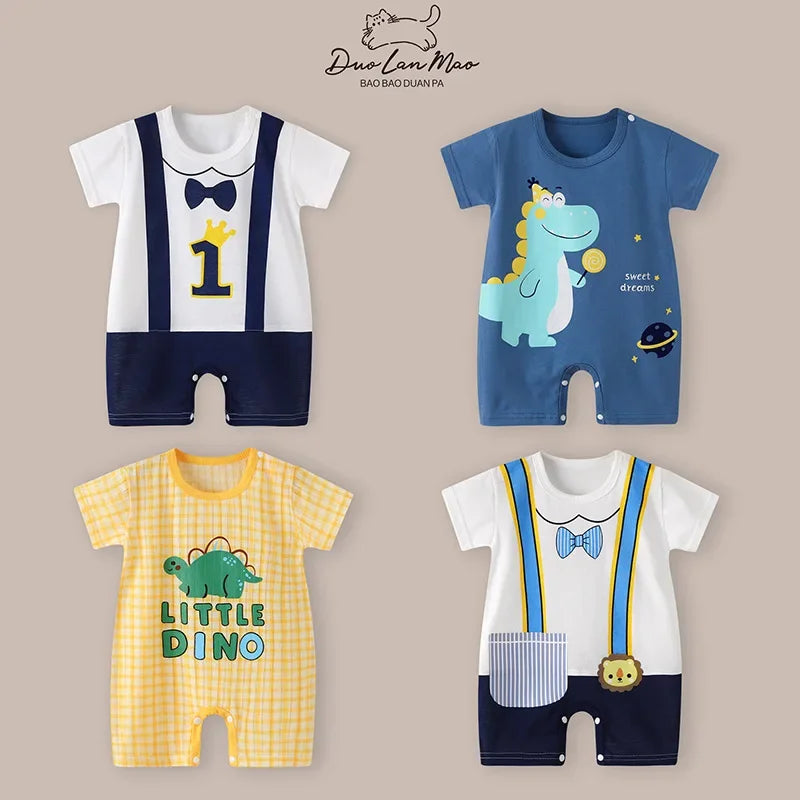 Summer Baby Cartoon Romper