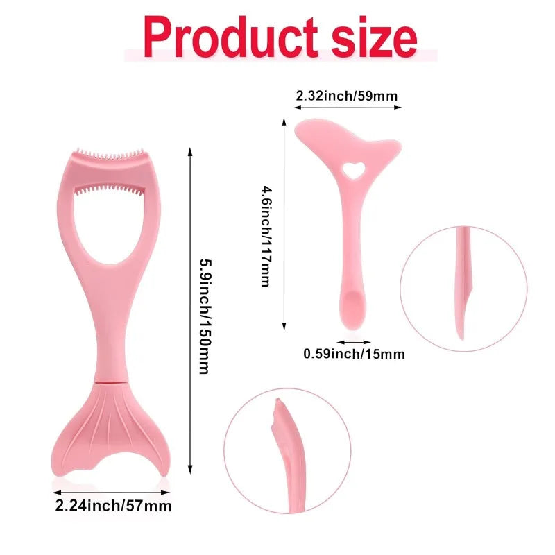 2Pcs Winged Eyeliner Stencil Set