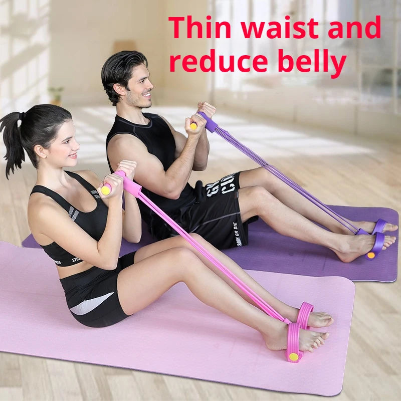 6-Tube Pedal Resistance Bands