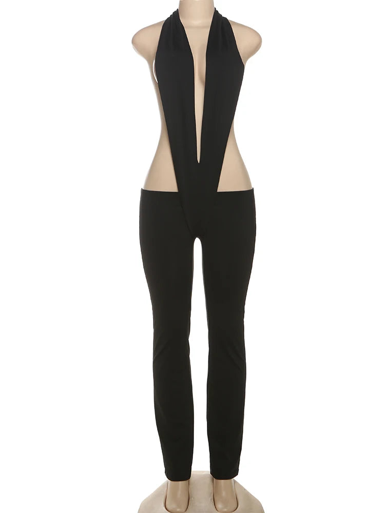 Backless Sexy Bandage Jumpsuit