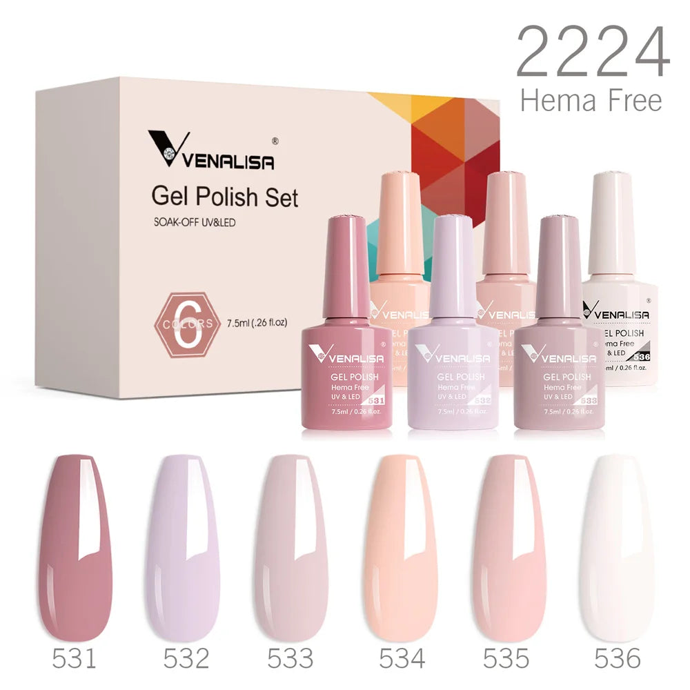 Autumn Earth-Tone Gel Nail Polish Set