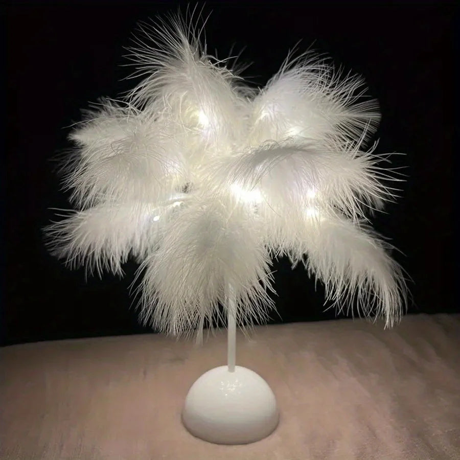 Feather Tree LED Table Lamp