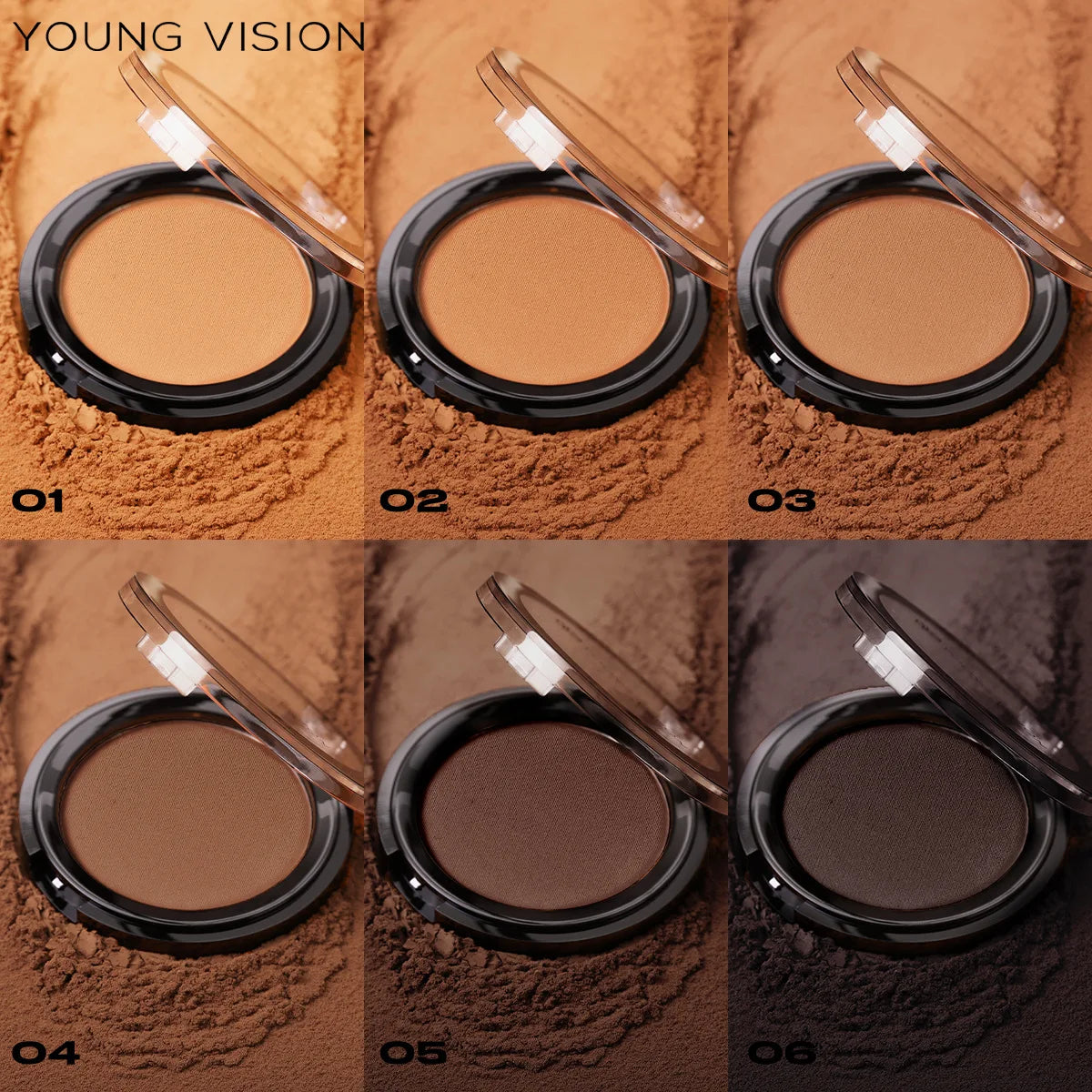 Silky Matte 3D Contour Powder Palette