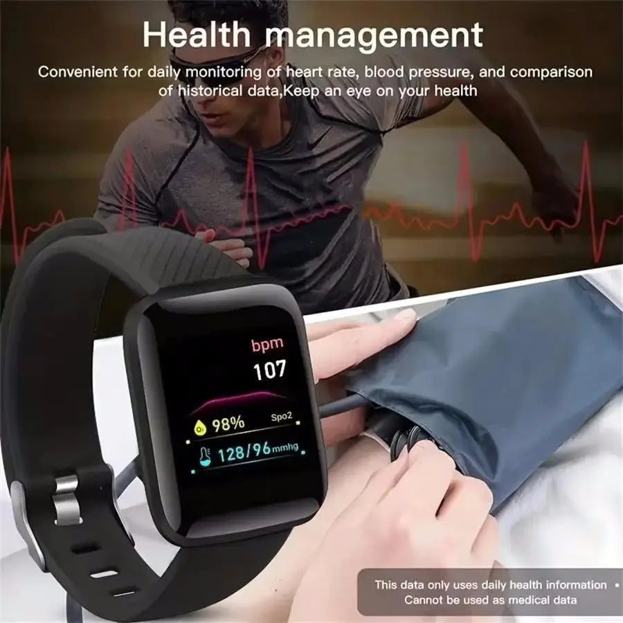 Smart Fitness Watch Bluetooth Music