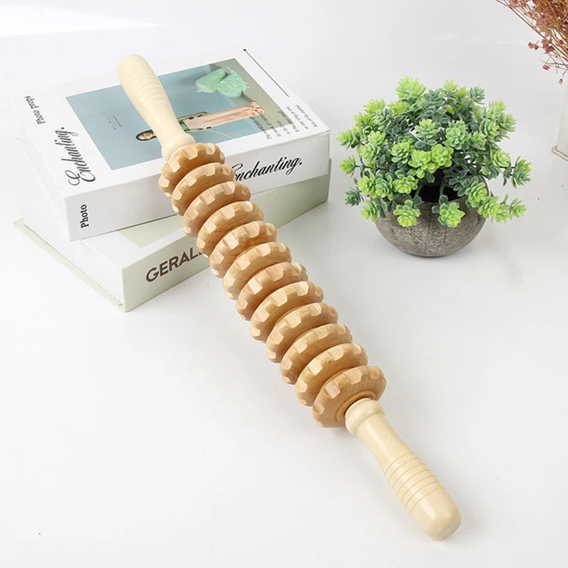 Primary Color Wooden Roller Stick