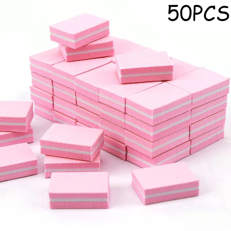 Mini Double-Color Nail Buffer Sponge Blocks
