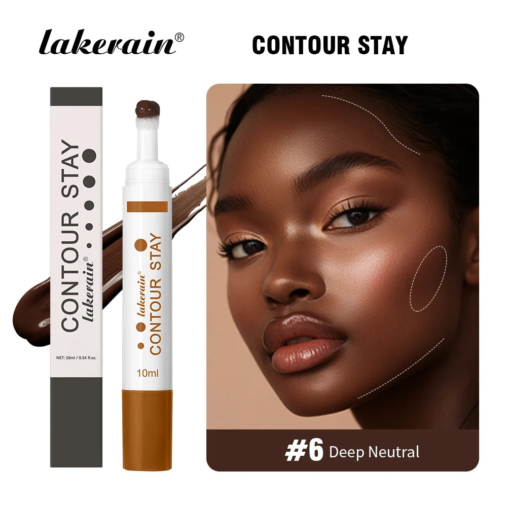 Waterproof 6-Color Liquid Contour Cream Bronzer