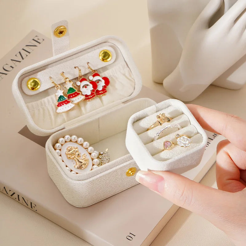 Portable PU Leather Jewelry Box