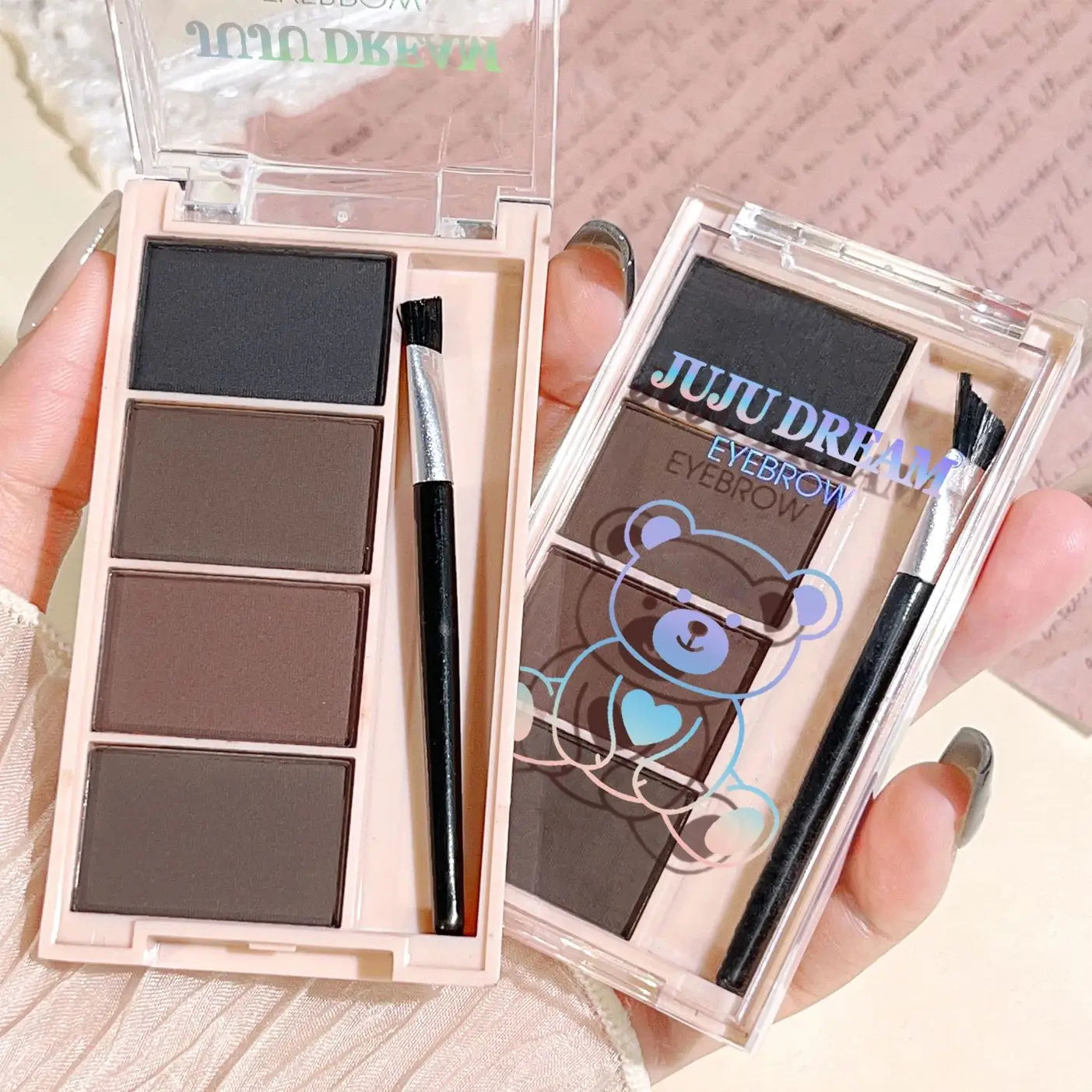 4-Color Eyebrow Powder Palette