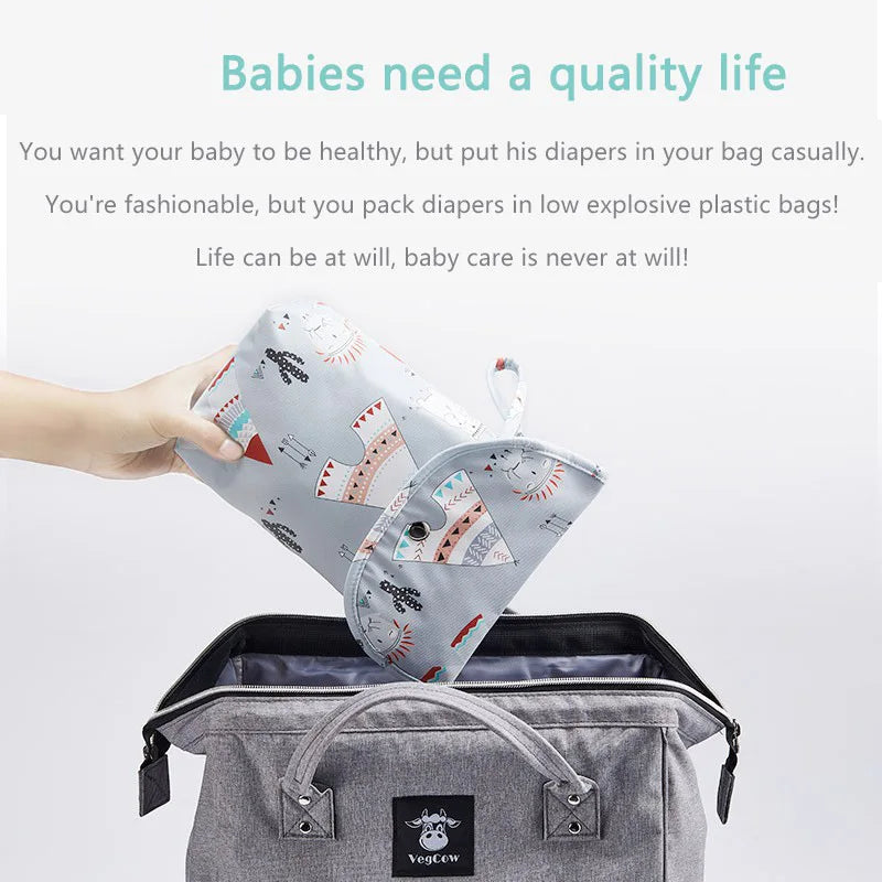 Reusable Waterproof Diaper Bag