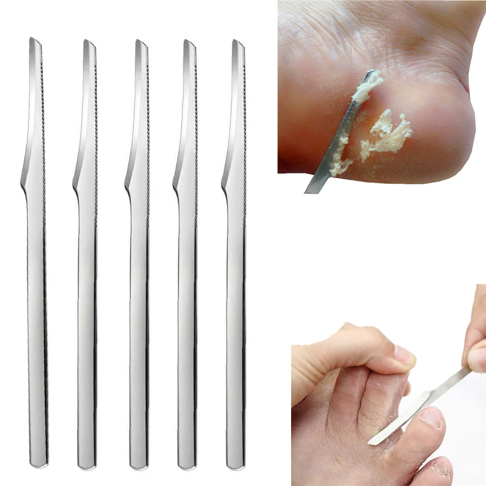 Stainless Steel Pedicure Knife Foot Scraper Set