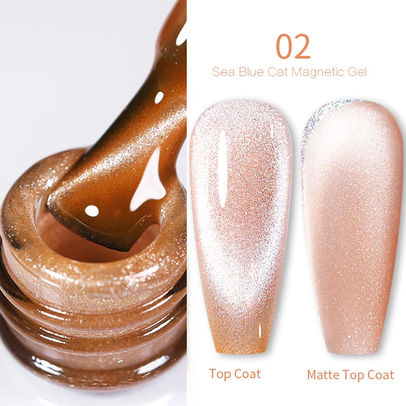 Sparkling Magnetic Cat Eye Gel Polish