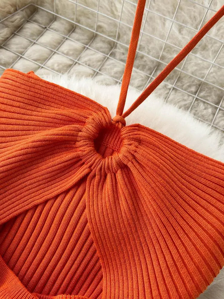 Sexy Knit Split Bodycon Dress