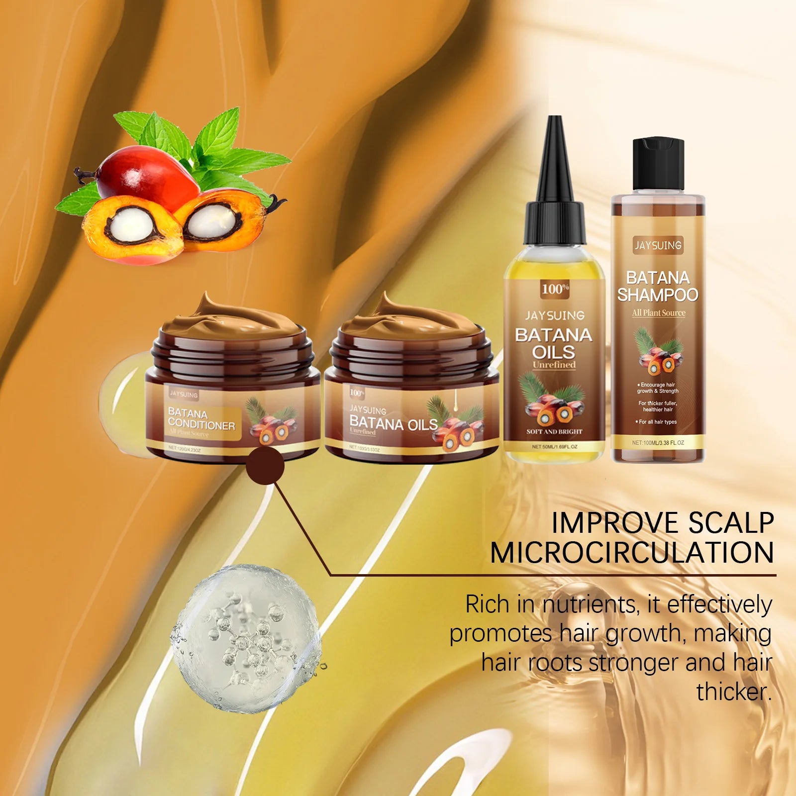 Batana Oil Hair Repair Shampoo Conditioner Set