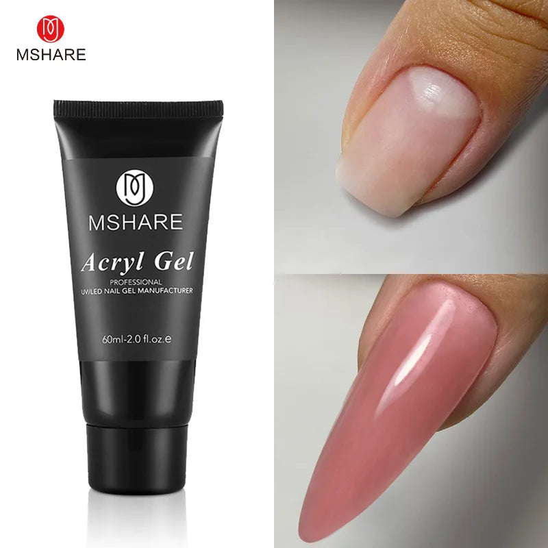 Hema-Free Milky White Poly Nail Extension Gel