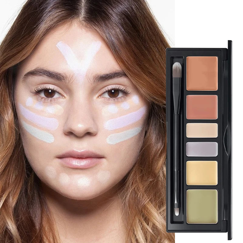 6-Color Waterproof Concealer Palette