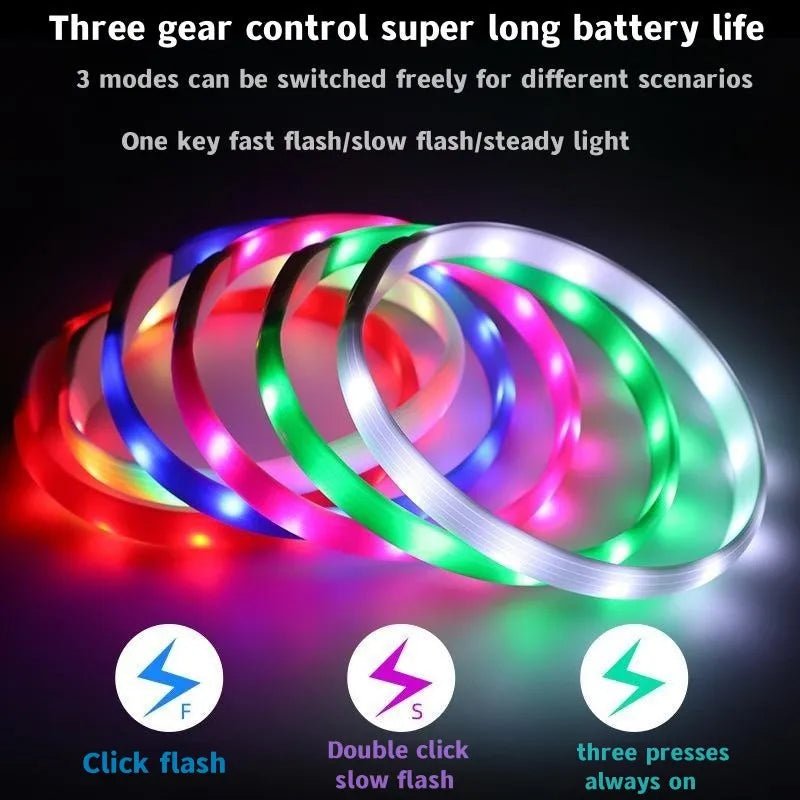 LED Luminous Waterproof Dog Collar