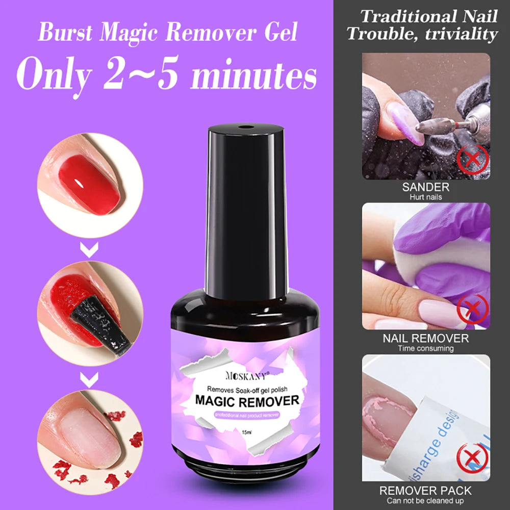 15ml Magic Remover Nail Gel Polish Dissolver