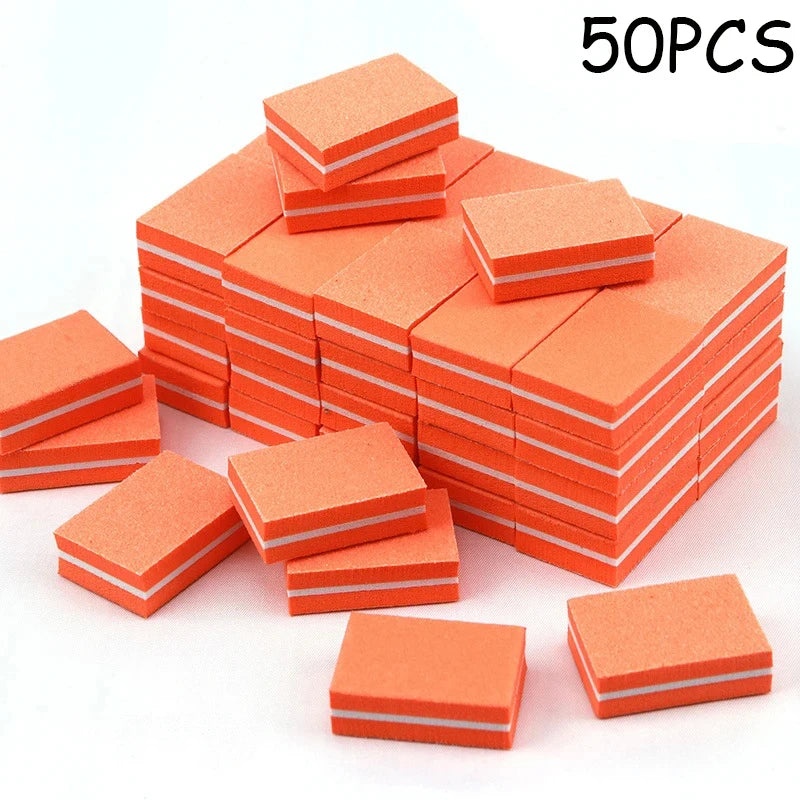 Mini Double-Color Nail Buffer Sponge Blocks