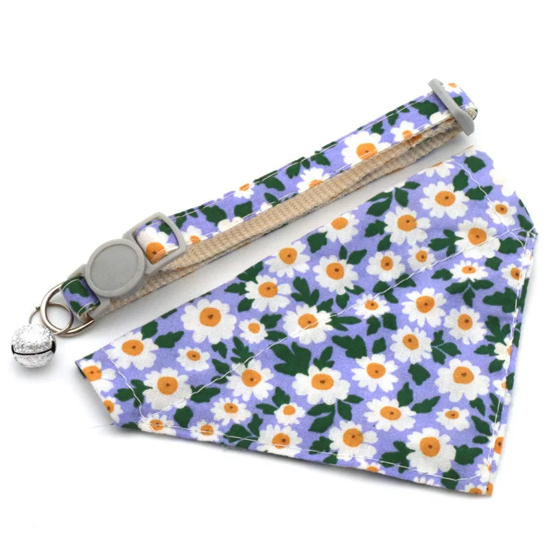 Adjustable Daisy Dog Neck Scarf