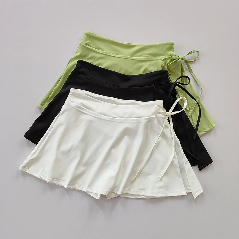 Quick-Dry Tennis Skirt with Pockets