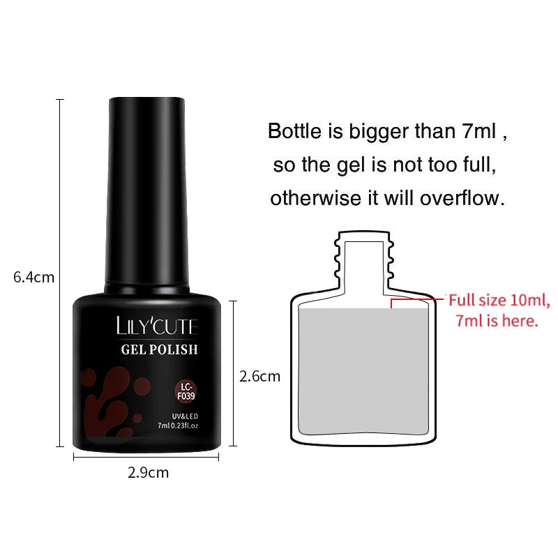Winter Coffee Brown Gel Nail Polish Set