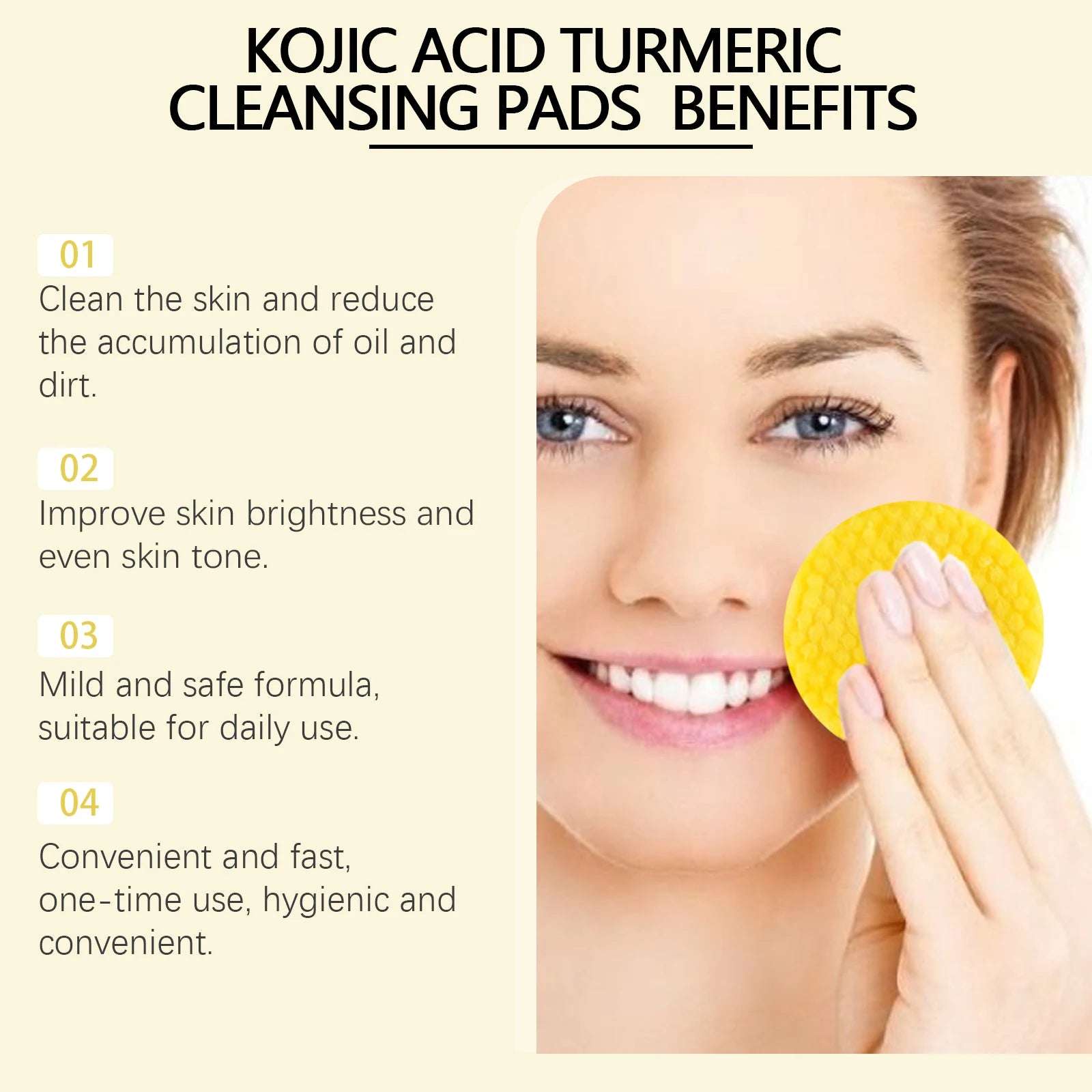 Turmeric Kojic Acid Cleansing Pads