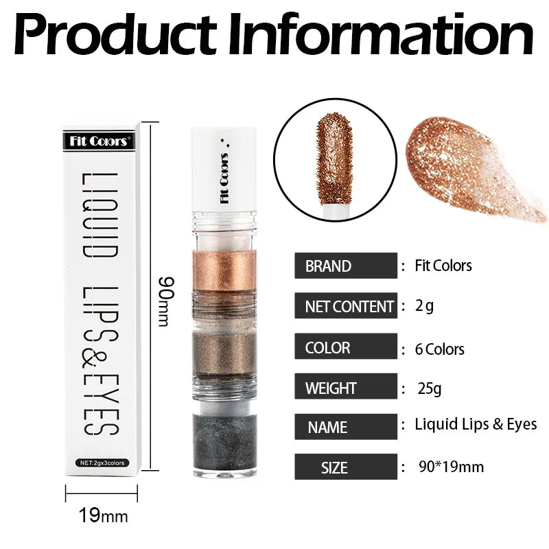3-Section Liquid Eyeshadow and Lip Dye