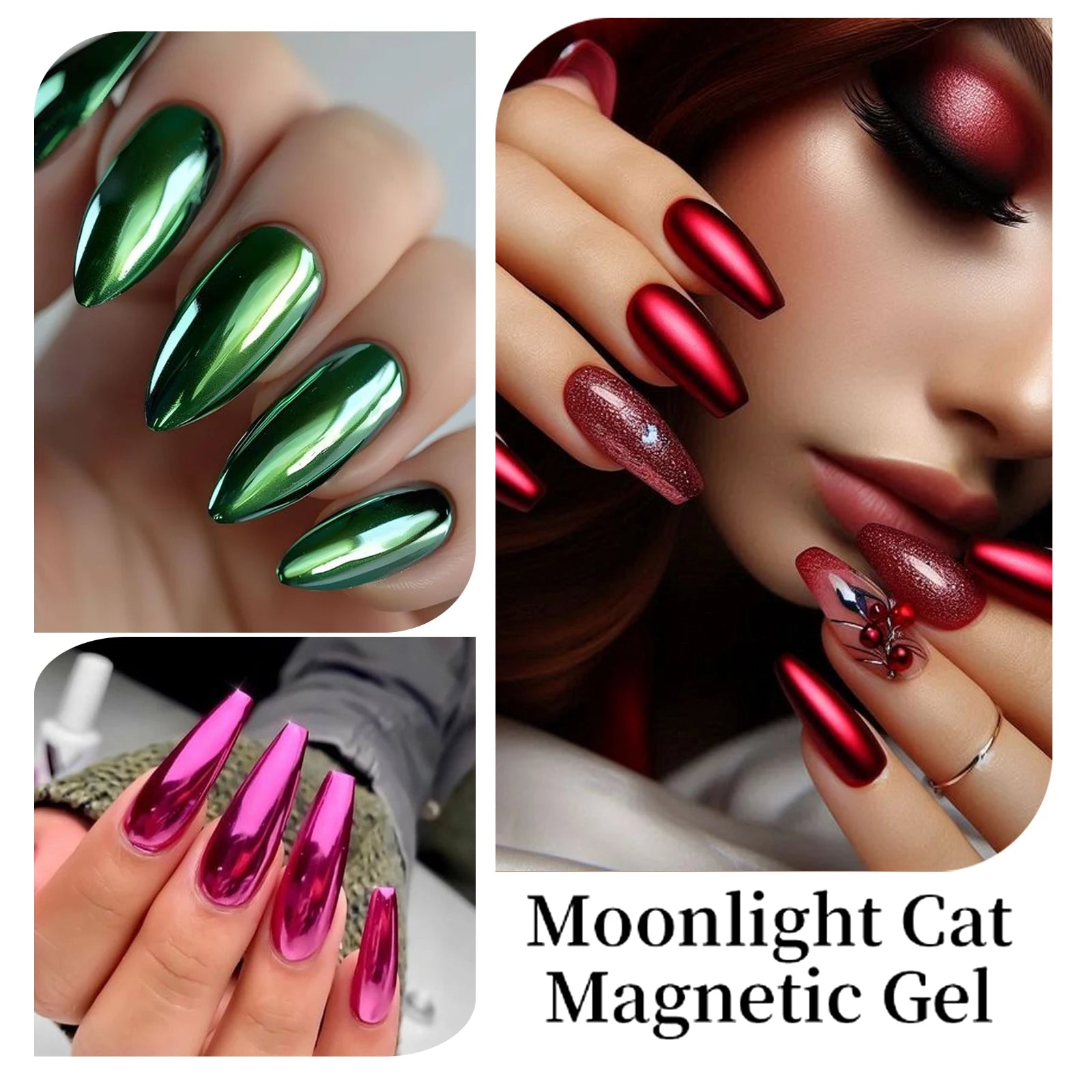 12-Color Mirror Gel Polish Set