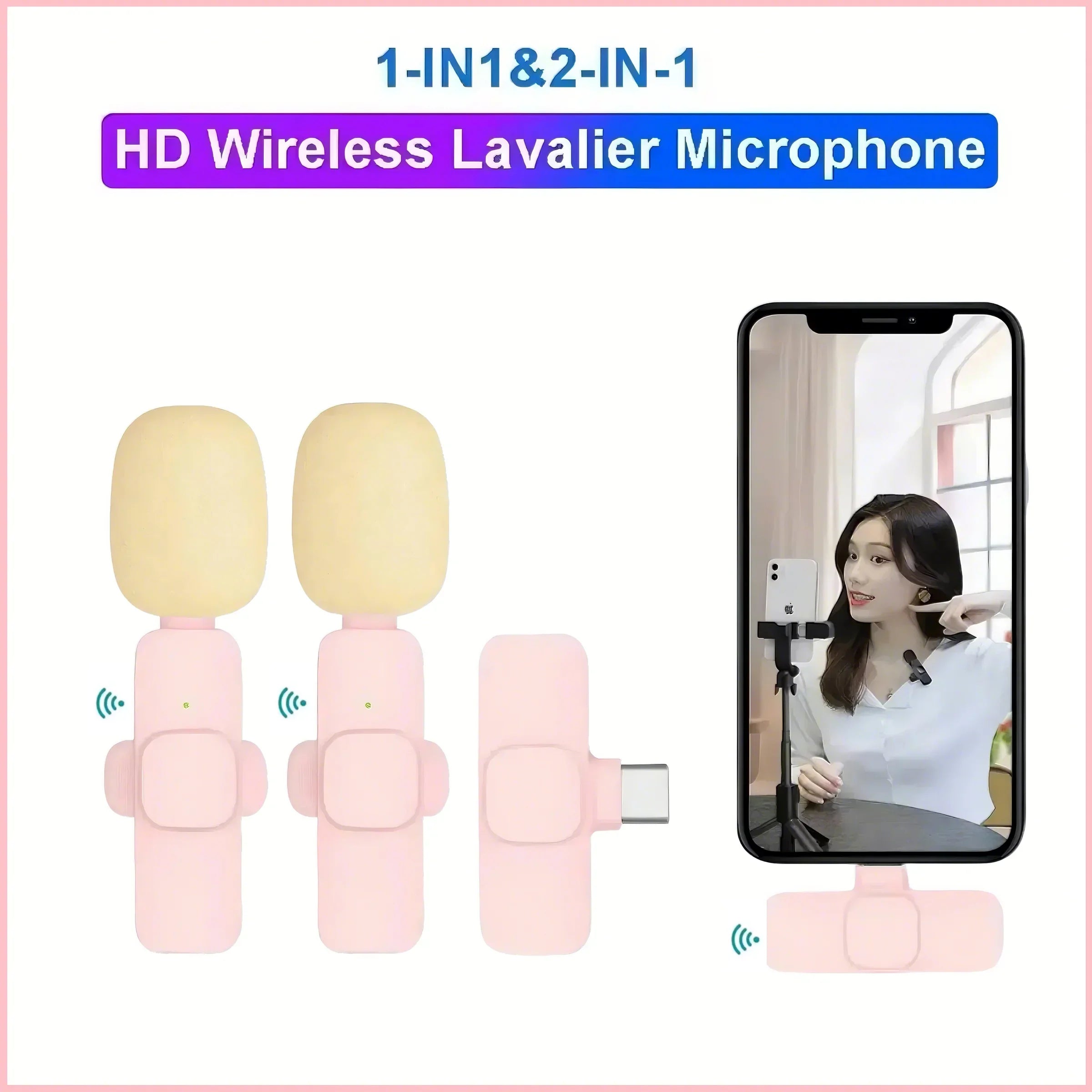 Portable Wireless Lavalier Microphone