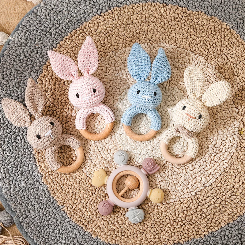 Musical Animal Crochet Rattle Teether