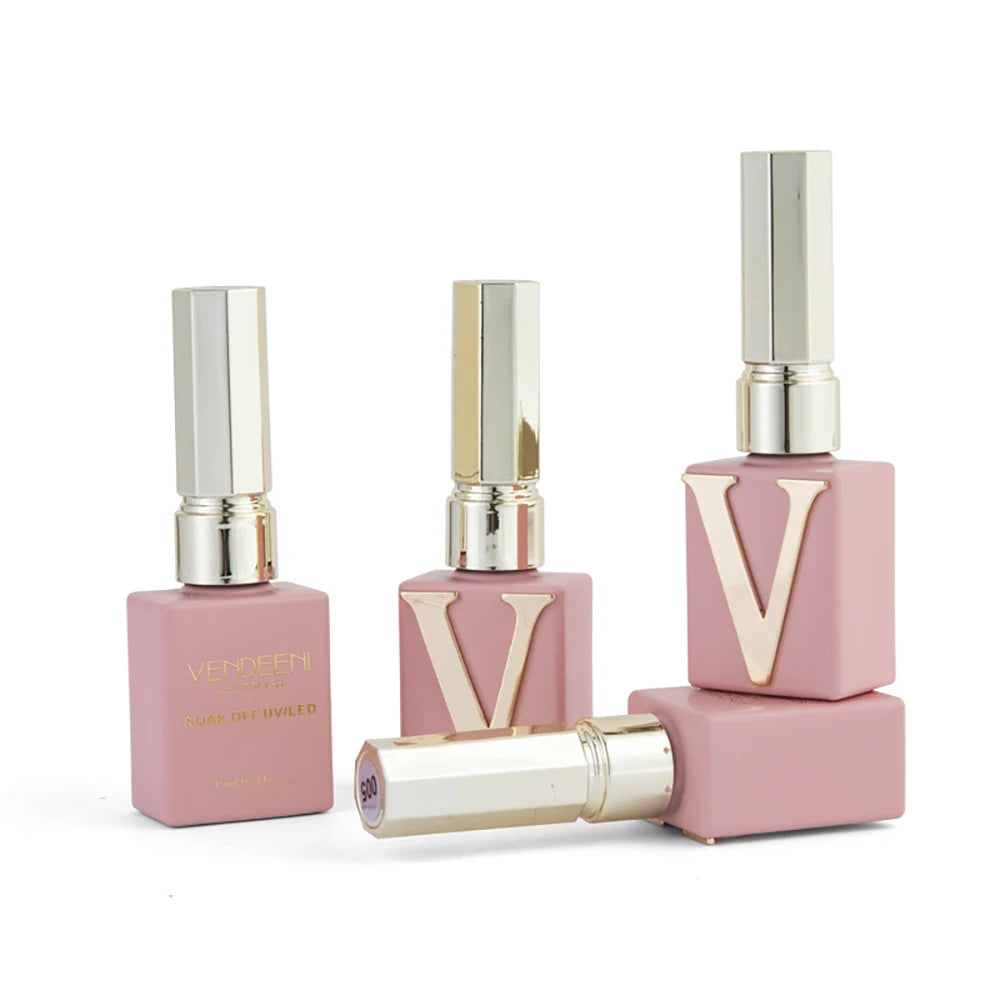 Vendeeni 6-Color Magnetic Cat Eye Pink Gel Polish Set