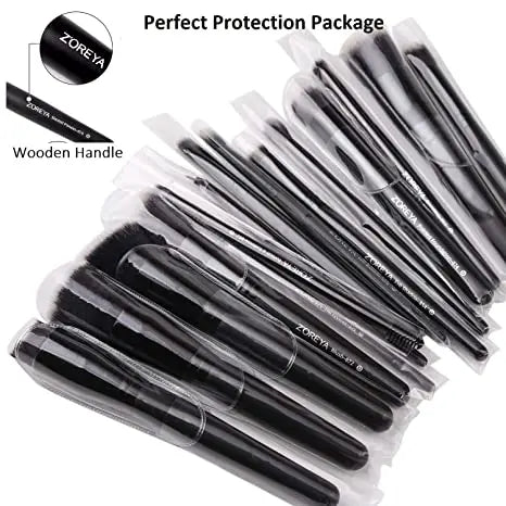 Luxury 15-Piece Black Makeup Brushes Set
