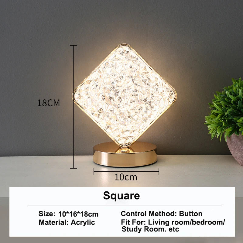 3D Crystal Moon Lamp