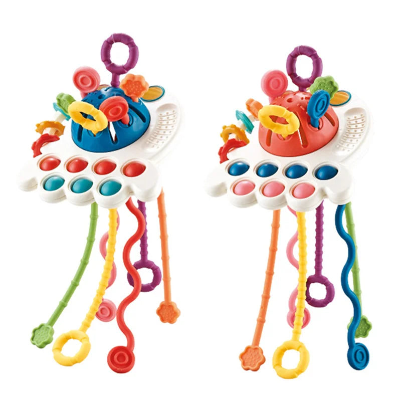 Montessori Silicone Baby Rattle Teether