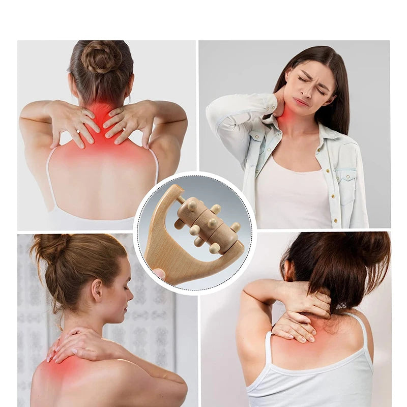 Natural Wooden Body Massage Roller